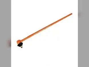 Right-hand squeezed tie rod end complete with orange shaft and black joint end