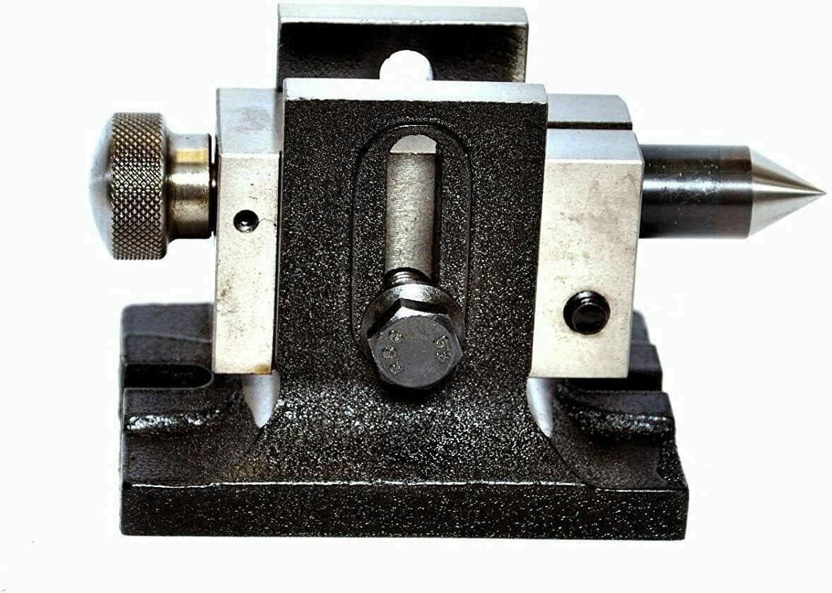 Tilting Rotary Table 4 with 50mm Mini Scroll Chuck Single Bolt Tailstock - StellerGear