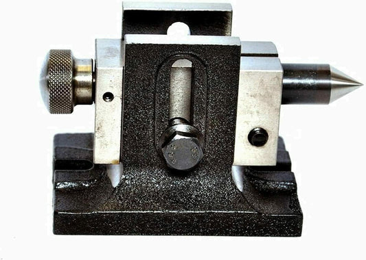 Tilting Rotary Table 4 with 50mm Mini Scroll Chuck Single Bolt Tailstock - StellerGear