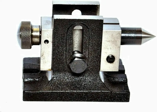 Tilting Rotary Table 4 with 50mm Mini Scroll Chuck Single Bolt Tailstock - StellerGear