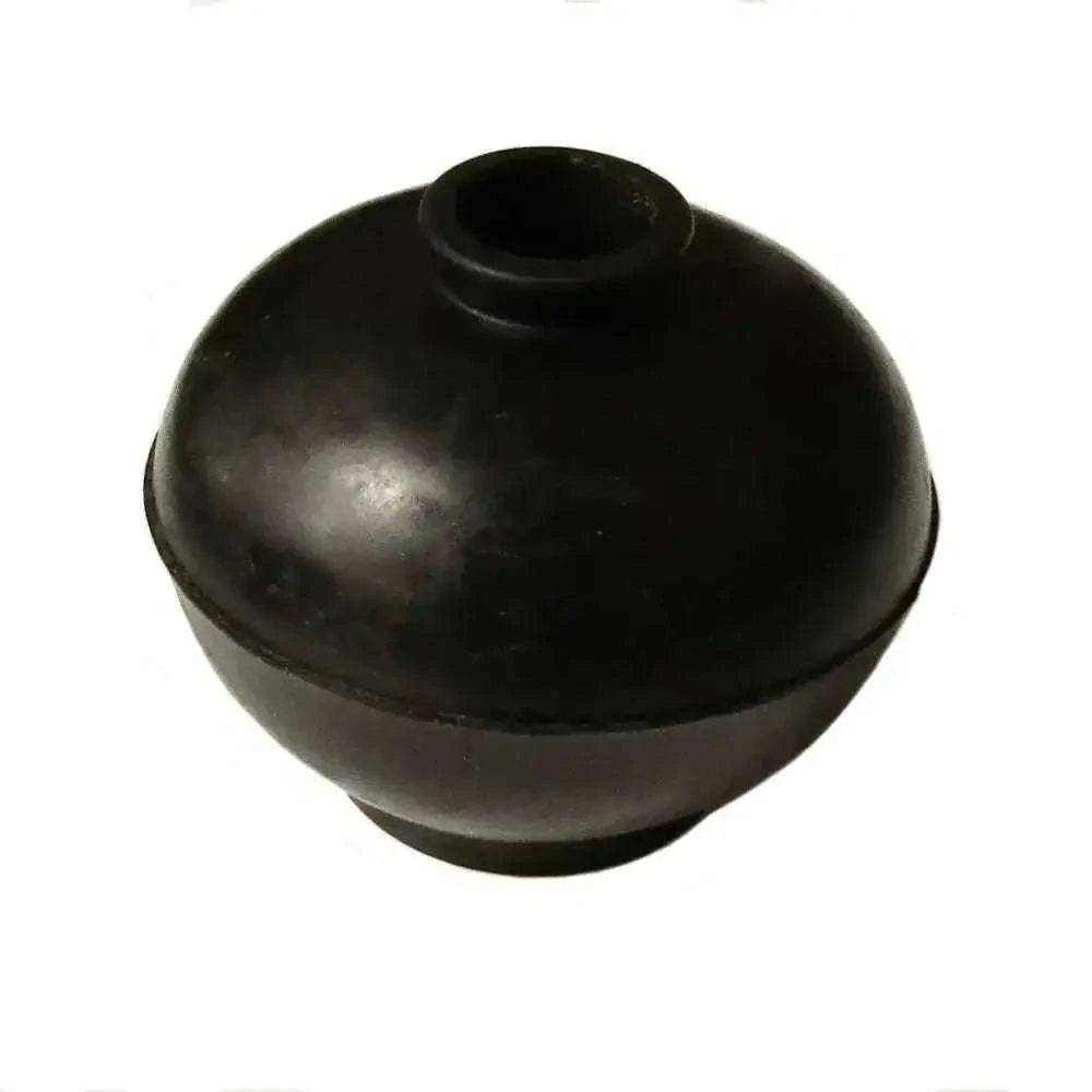 Black rubber tractor gear shifter boot with open top