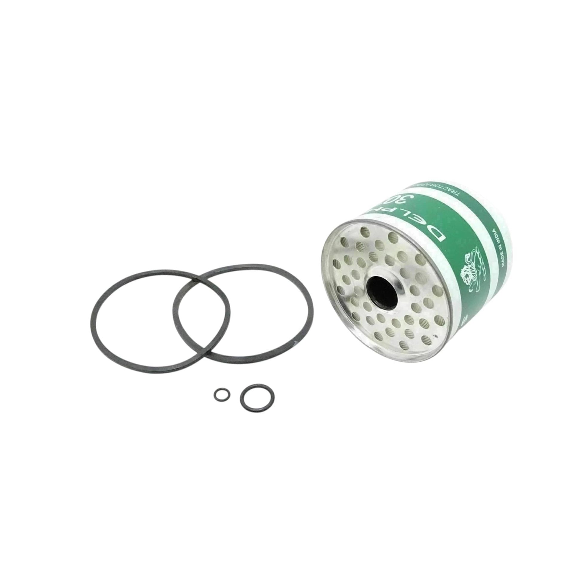 DELPHI diesel fuel oil filter with rubber O-rings, essential for tractor supply mini jeep maintenance
