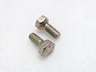 Aftermarket tractor wheel bolt set includes 2 durable front wheel bolts for easy installation.