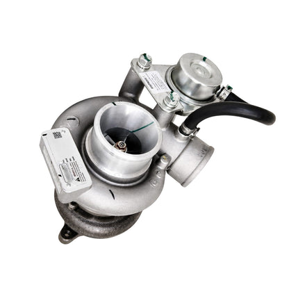 Turbocharger, aluminum and steel construction, ideal for improving engine performance, turbocharger movie