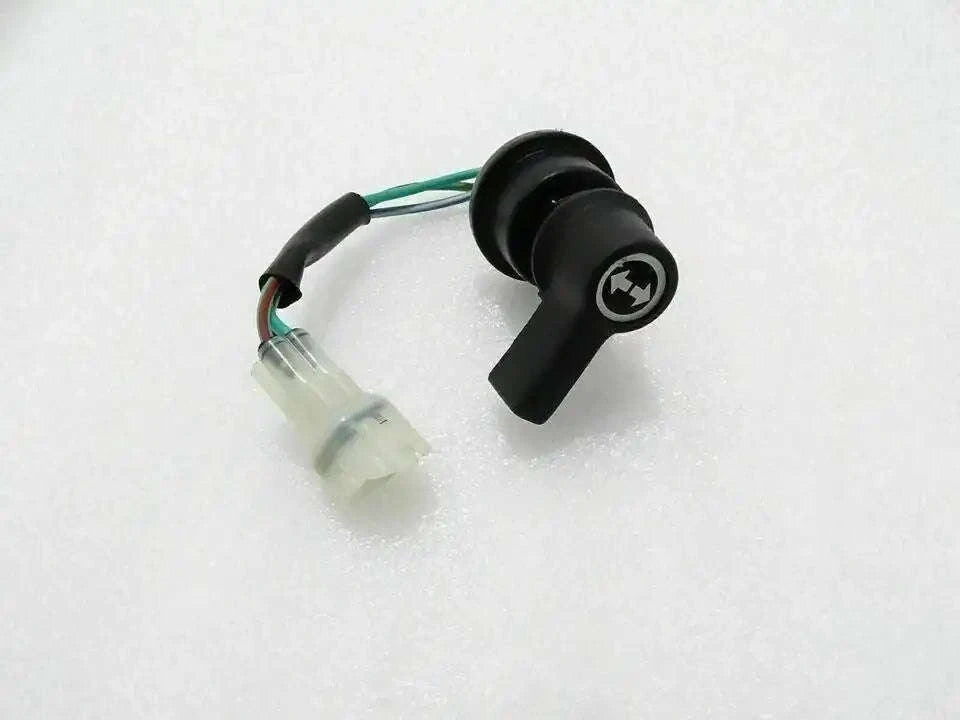 Black turn signal switch with wiring harness and connector plug