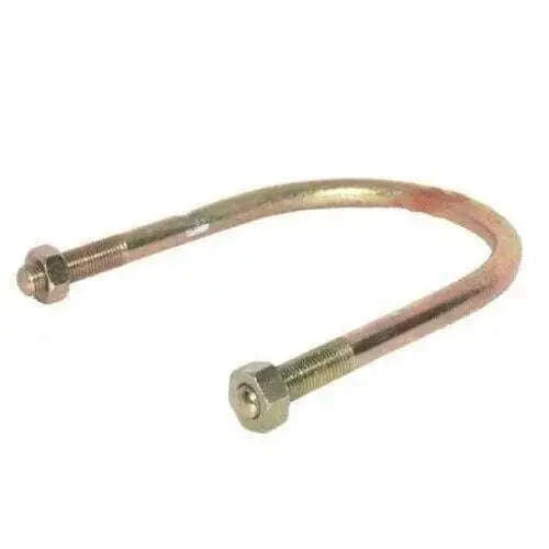 U-shaped mudguard bolt pair with threaded ends and nuts
