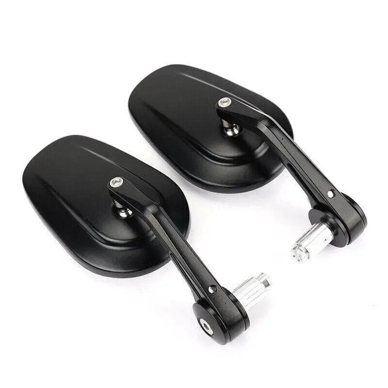 Fits 1Pair Universal Handlebar Round Rearview Side Mirrors For 7/8"Bar End Motorcycle - StellerGear