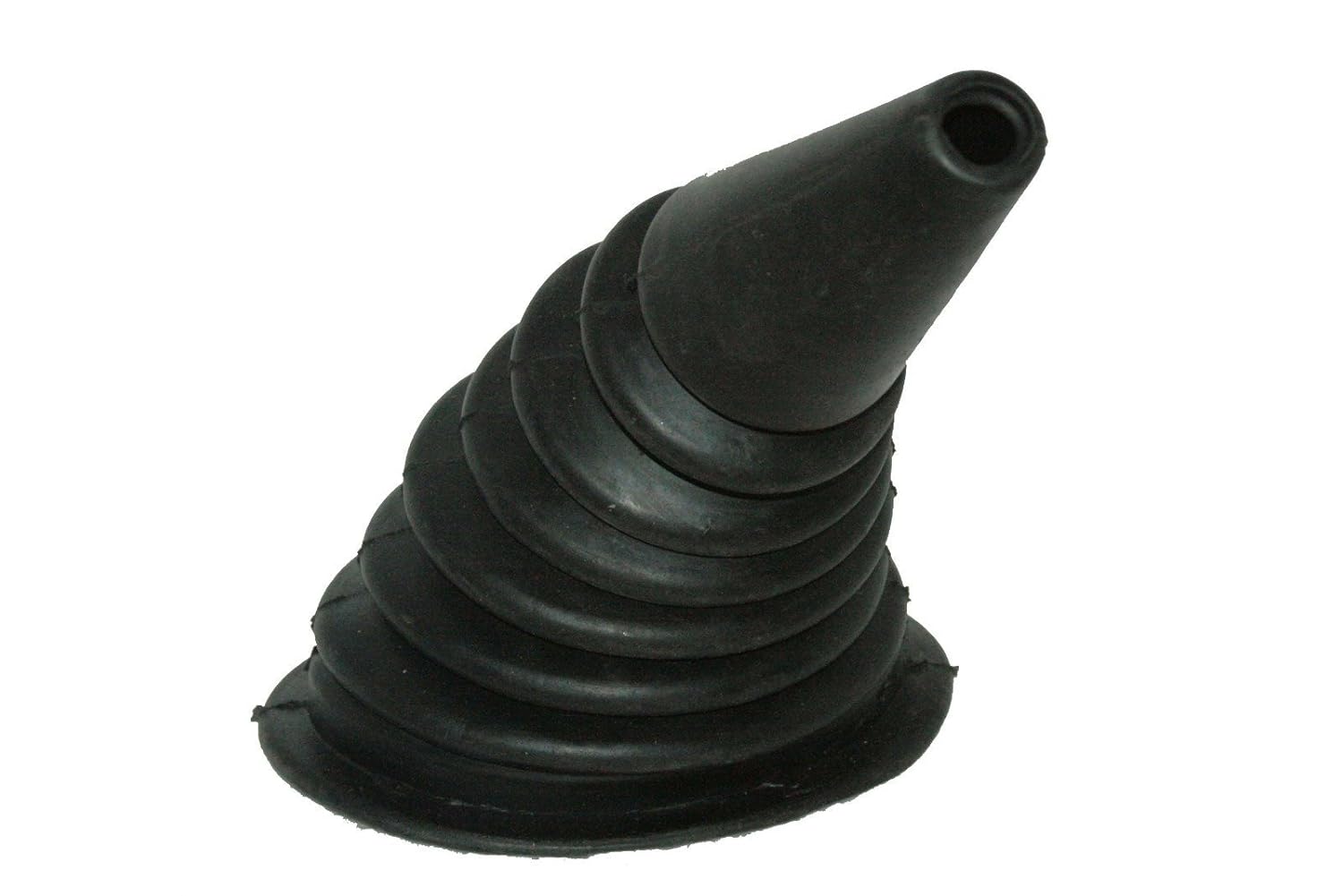 JCB shifter lever gaiter rubber, flexible design, enhances gear shifting in vehicles