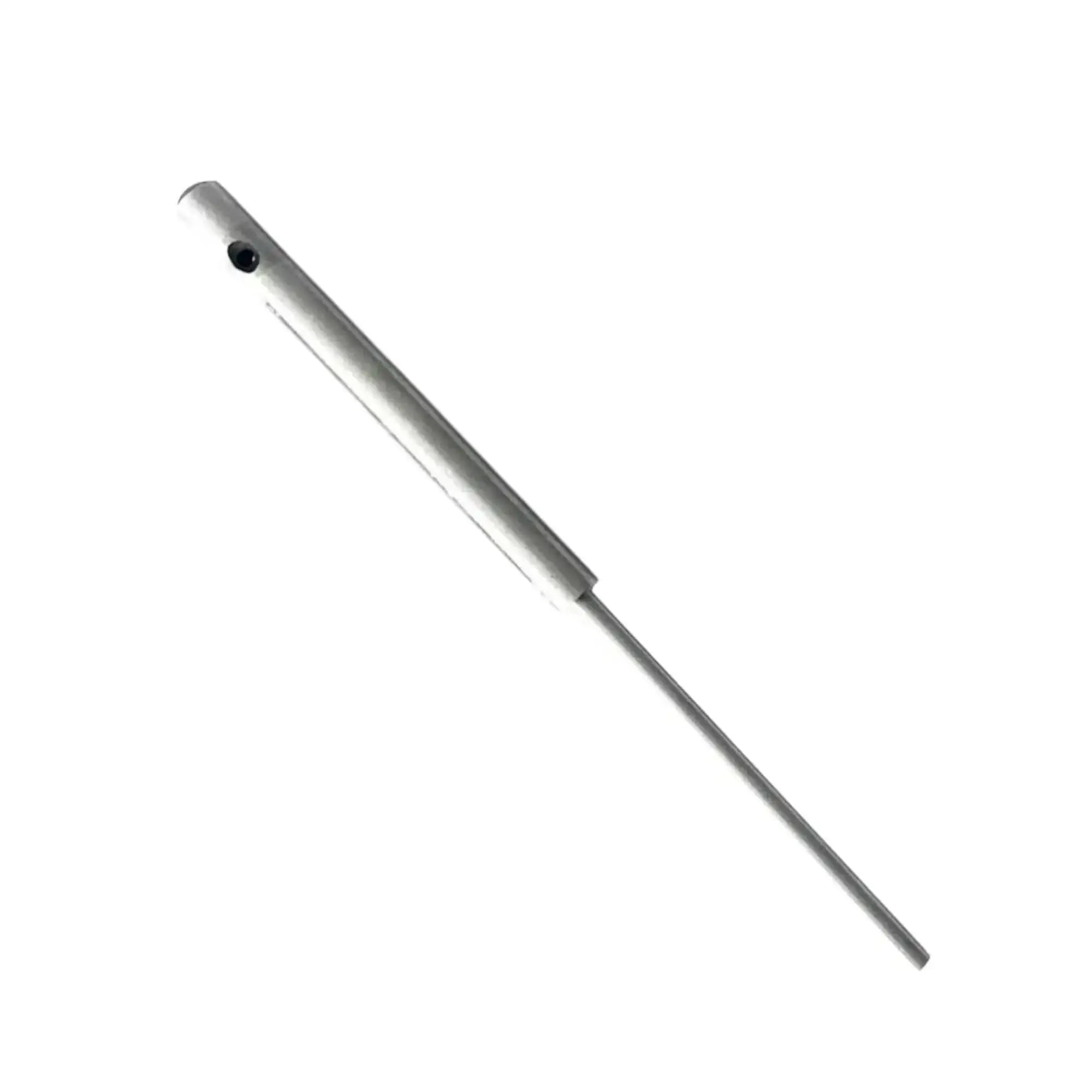 Valve guide pilot metal rod with side hole and pointed end