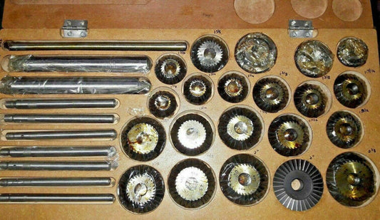 12 Pcs Valve Seat Cutter Set with Various Sizes for Precision Machining Applications