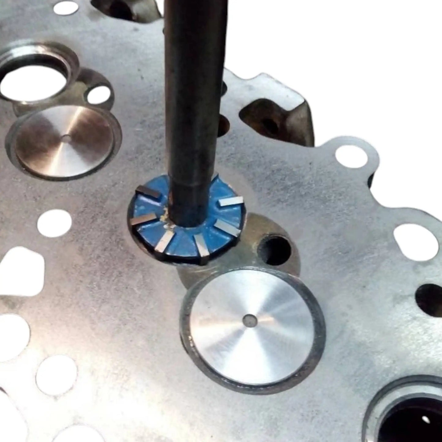 Carbide tipped valve seat cutter tool, precision cutting for automotive engine valve seat repair