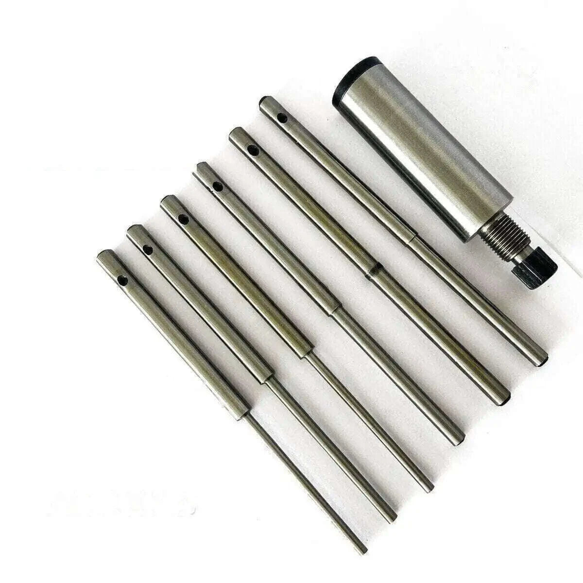 Valve Seat Grinder Pilot Set with Multiple Steel Pilots and Black & Decker Holder for Precision Grinding
