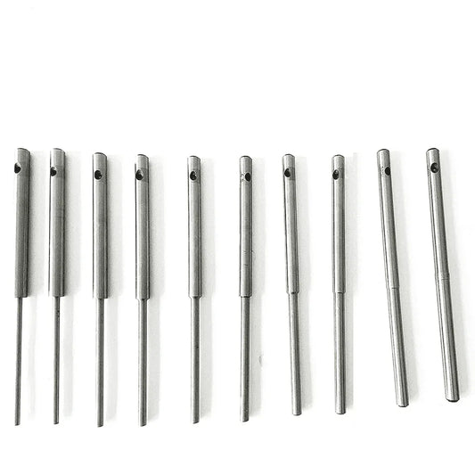 Set of 10 steel Valve Seat Grinder Stone Holder pilots for precision grinding applications