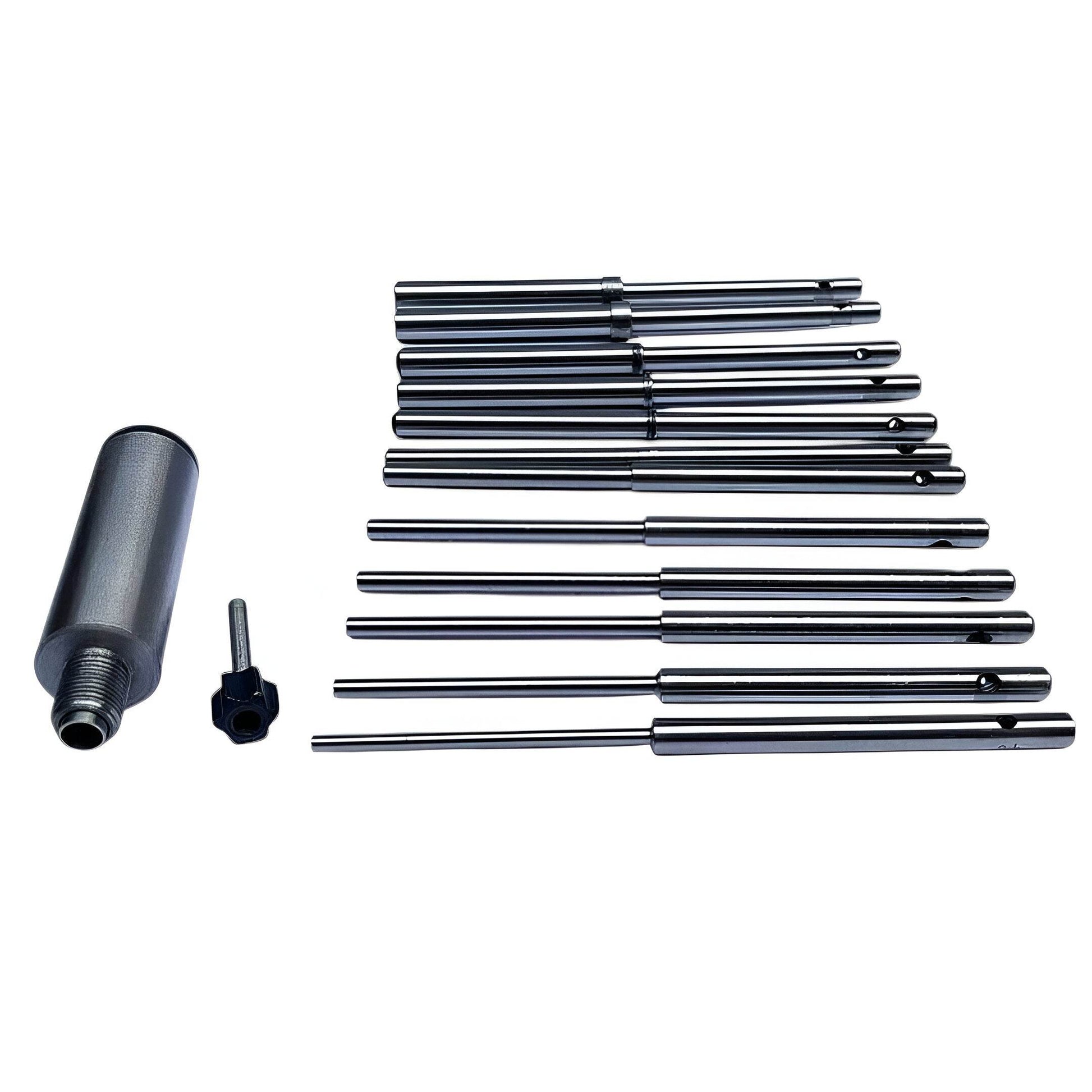 Valve seat grinding pilot set with multiple sizes for accurate grinding in engine repair