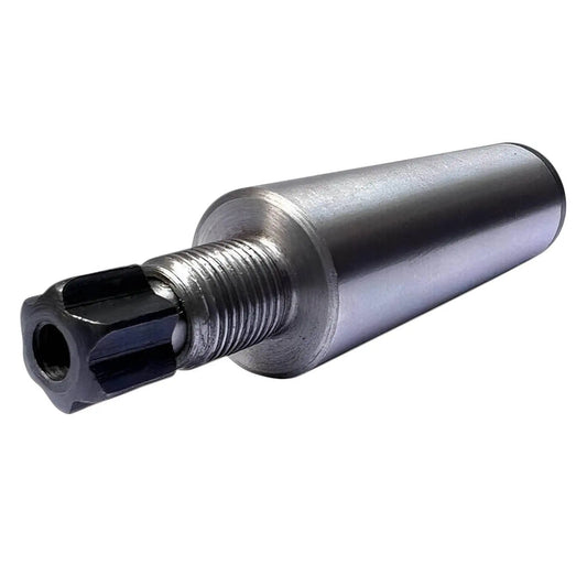 Valve seat grinding pilot tool with threaded shank and dark hex opening