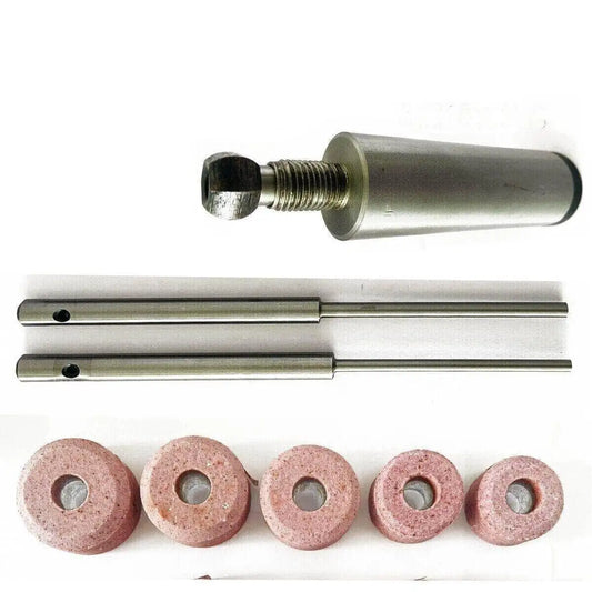 5pcs Valve Seat Grinding Stone With Black&Decker Holder 9-16"And Drive Ball - StellerGear