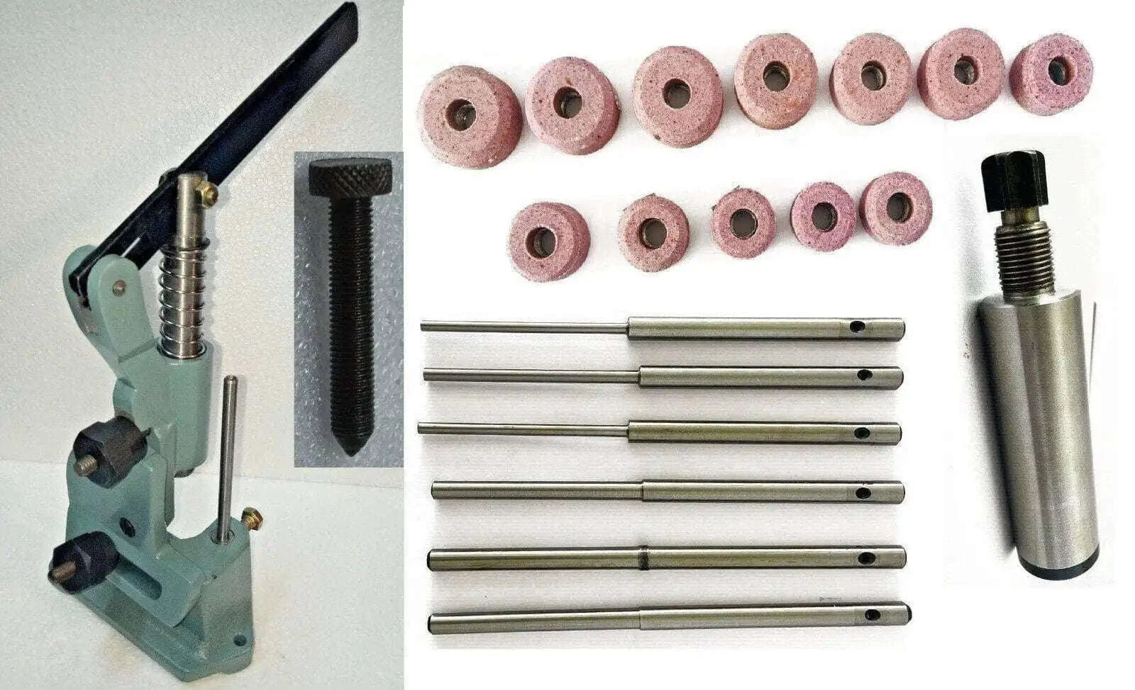 Valve Seat Grinding Stones Tools 12Pcs With Stone Dresser 6Pcs Pilots Holder - StellerGear
