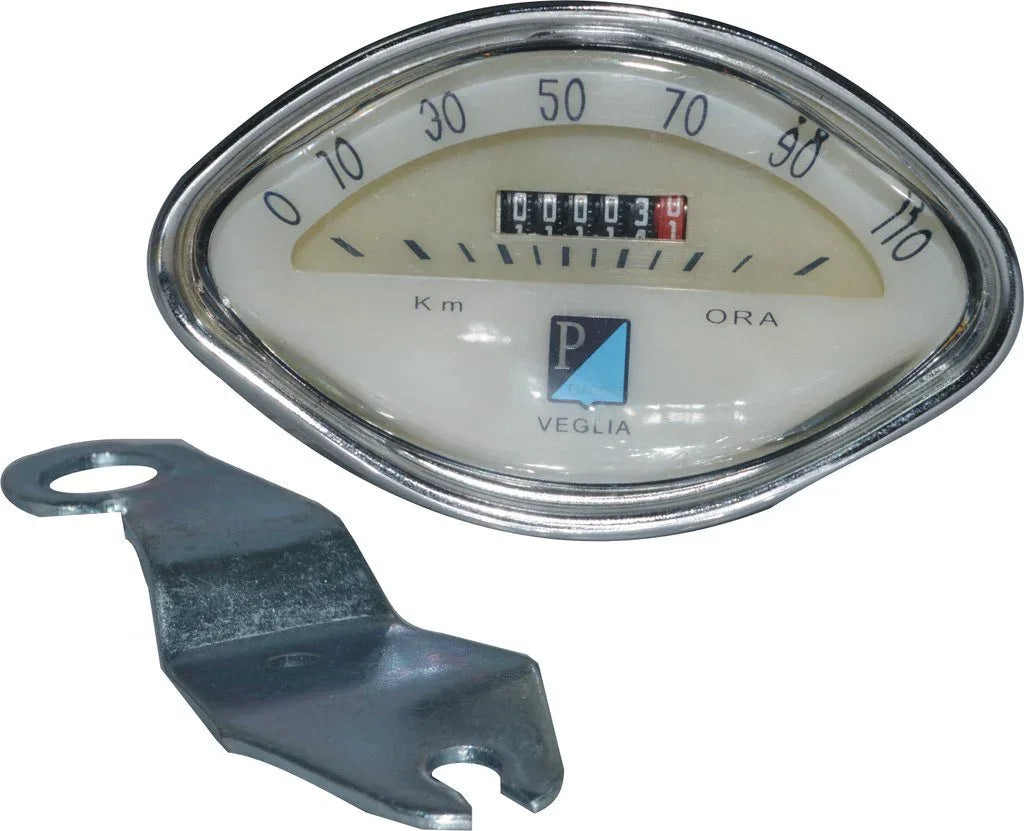 Vespa White Face Speedometer 0-110 Kph For VBB/Ss/Gs/Sprint Speedo Free Ship - StellerGear