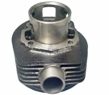Metal cylinder component with mounting lugs and intake port, piston kit part