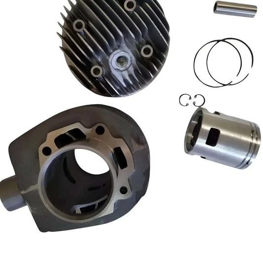 VESPA cylinder kit with head: metal cylinder, piston, seals and piston rings