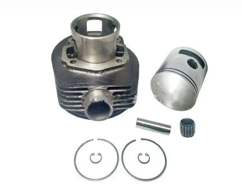 Cylinder piston kit set: metal cylinder, piston, gudgeon pin, and two rings