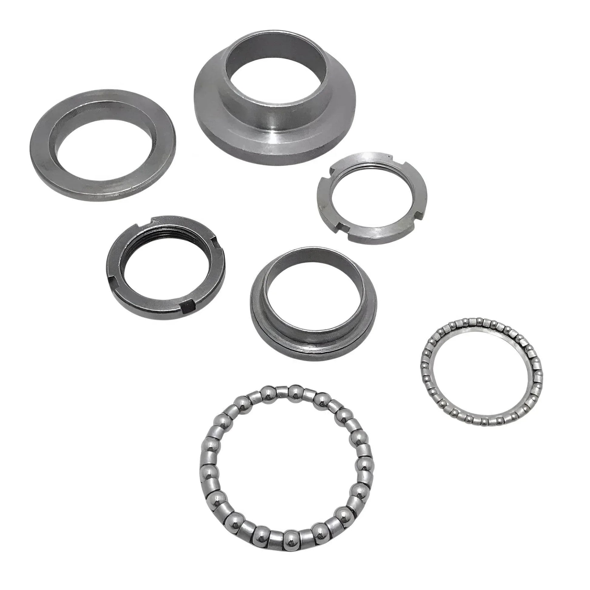 Fork bearing cup and cone set with steel rings and bearing balls, VBB
