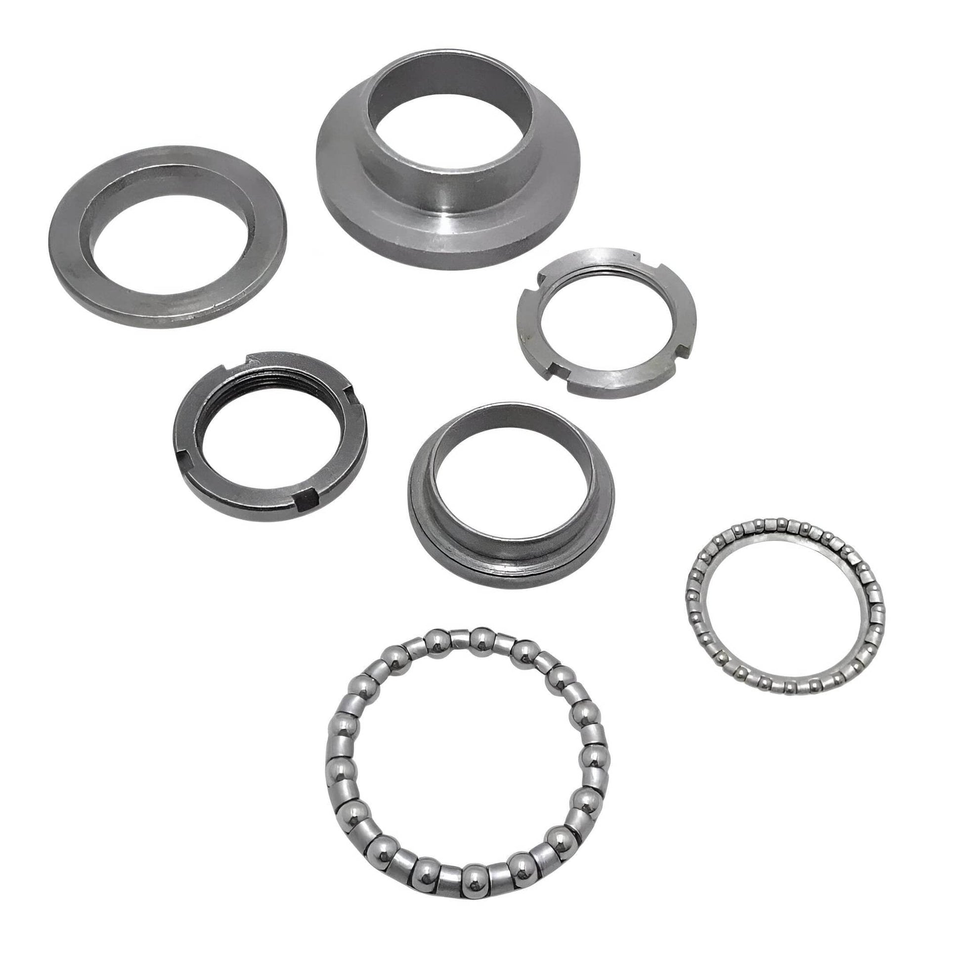 Vespa fork bearing cup and cone set for motorcycles and scooters with ball bearings