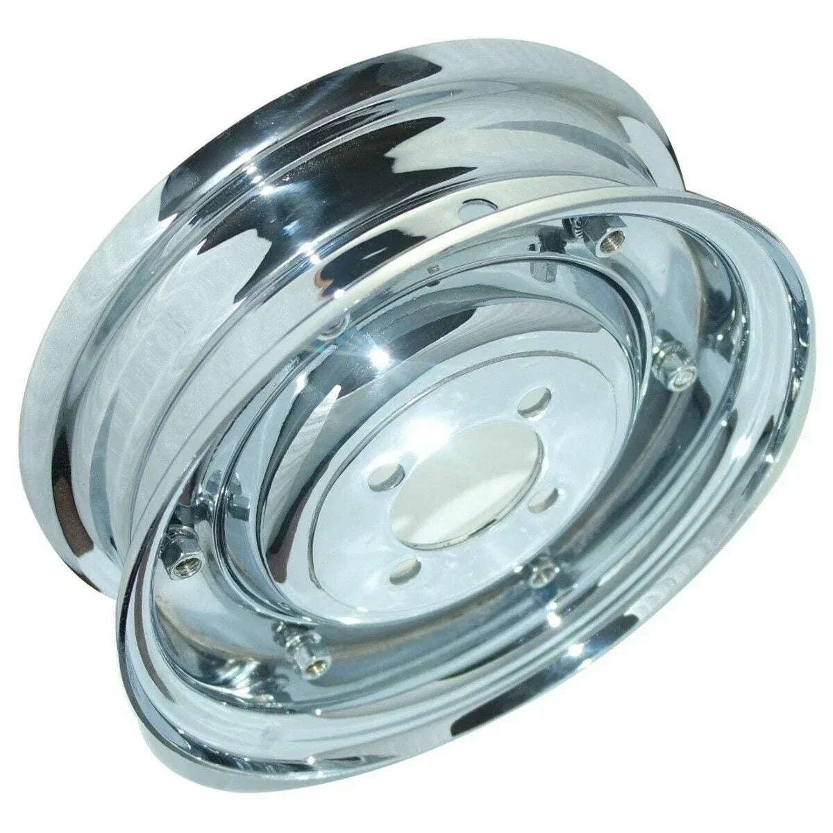 Vespa chrome-plated front and rear wheel rim set 3.50" x 8"