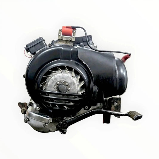 Vespa LML 150cc 2 stroke engine assembly, compact motorcycle engine for scooters, durable and efficient performance