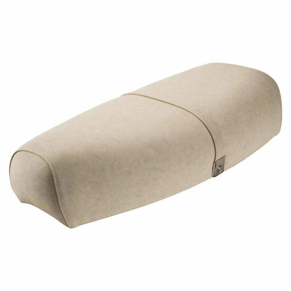 Vespa scooter seat saddle, beige curved shape with side latch opening