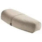 Vespa scooter seat saddle, beige with stitched panel seam and side tab