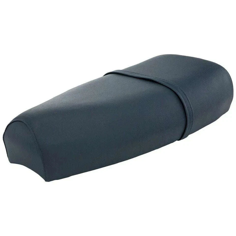 Dark blue single seat saddle for Vespa LML models