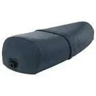 Scooter seat saddle with rear opening, dark blue vinyl
