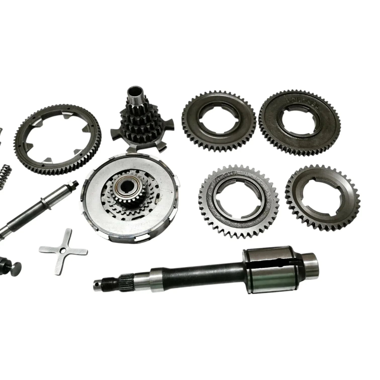 Vespa PX200 gearbox replacement kit with steel clutch shaft and cross parts for scooter repairs