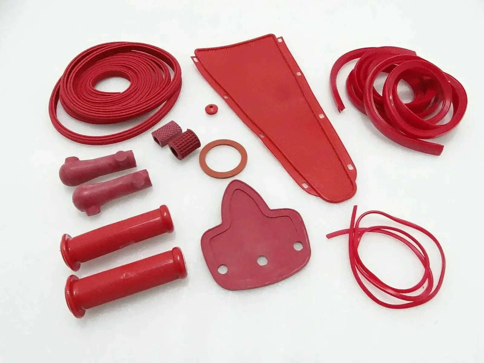 VESPA RED FULL RUBBER KIT for VBB, SPORTIQUE, SPRINT - StellerGear