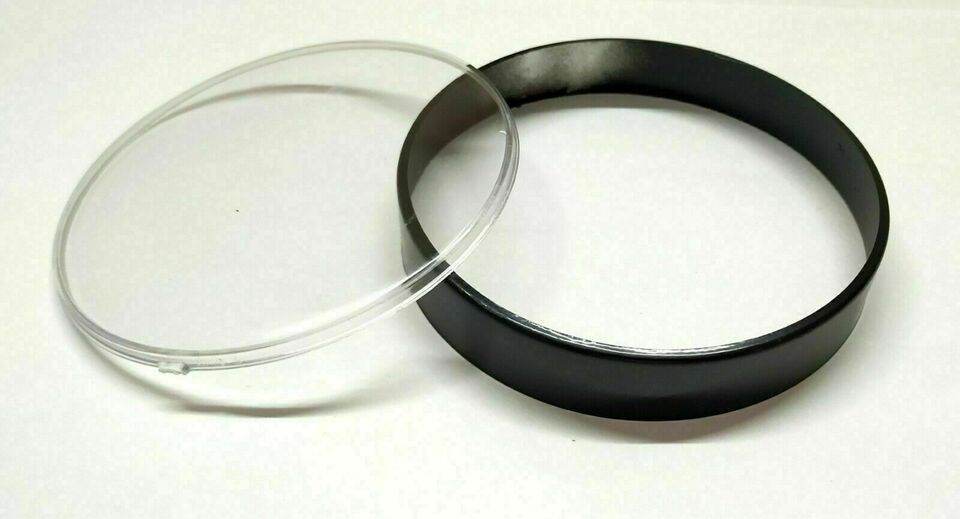 Vespa Classic Black 105 MM Speedo Rim Plastic Lens Kit - StellerGear