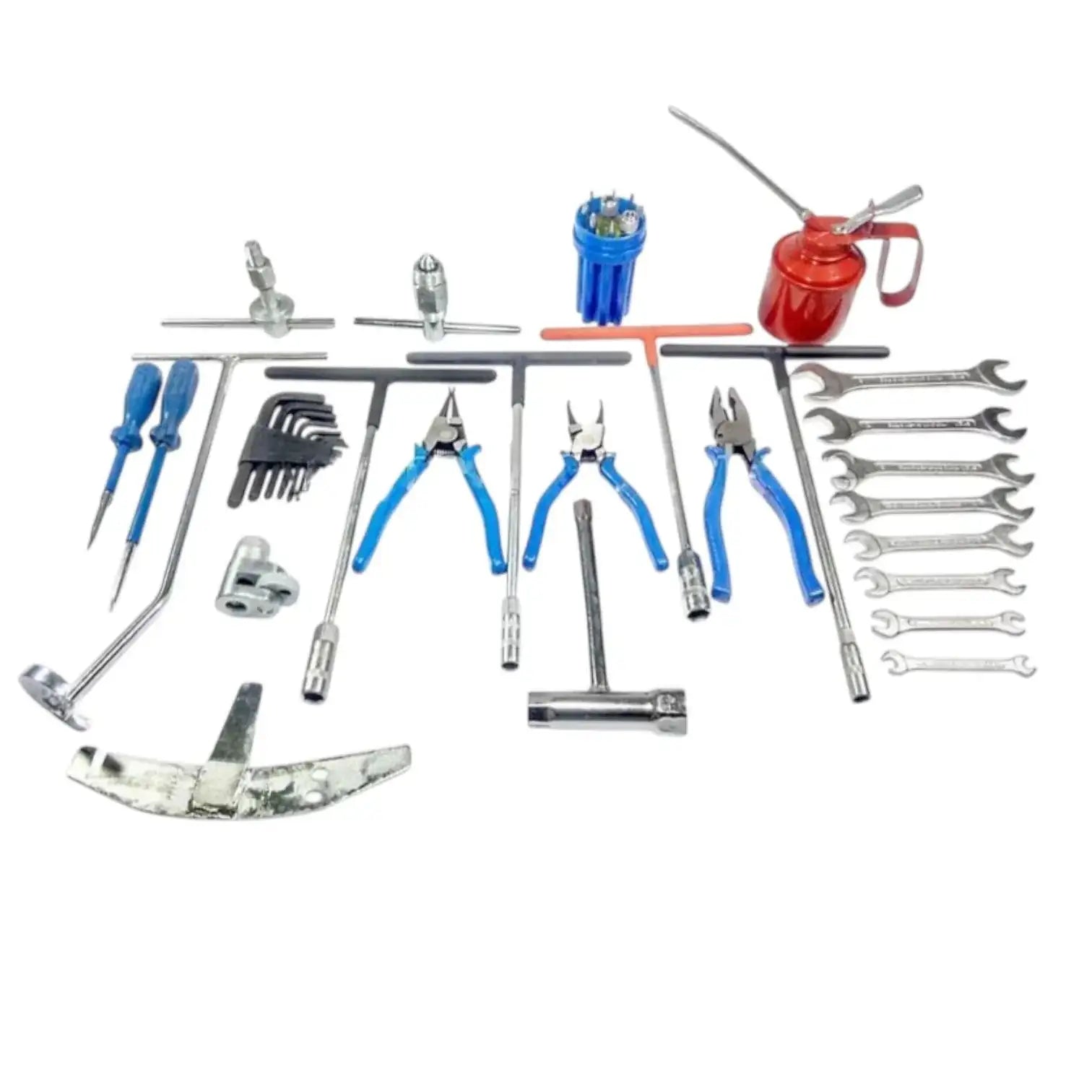 Vespa workshop tool set - spanners, screwdrivers, and puller