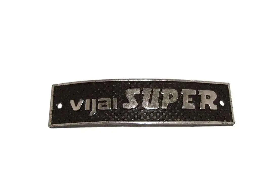 Vijai Super Legshield Badge for Vintage Lambretta Scooter