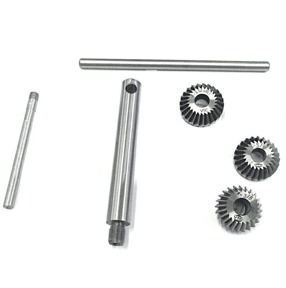 High carbon steel vintage car valve seat cutter set with various cutter sizes for precise engine repairs
