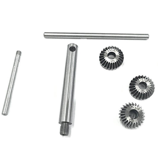 High carbon steel vintage car valve seat cutter set with various cutter sizes for precise engine repairs