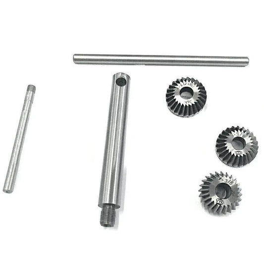 High carbon steel vintage car valve seat cutter set with various cutter sizes for precise engine repairs