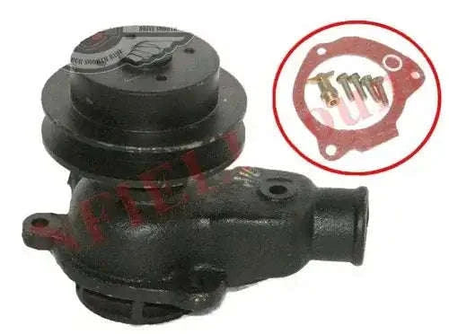 Water pump assembly with gasket and bolts, black housing