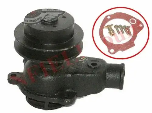 Water pump assembly with gasket and bolts, black housing