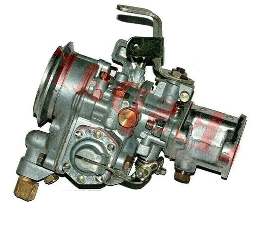 Left drive F-head carburetor with throttle linkage and mounting flange