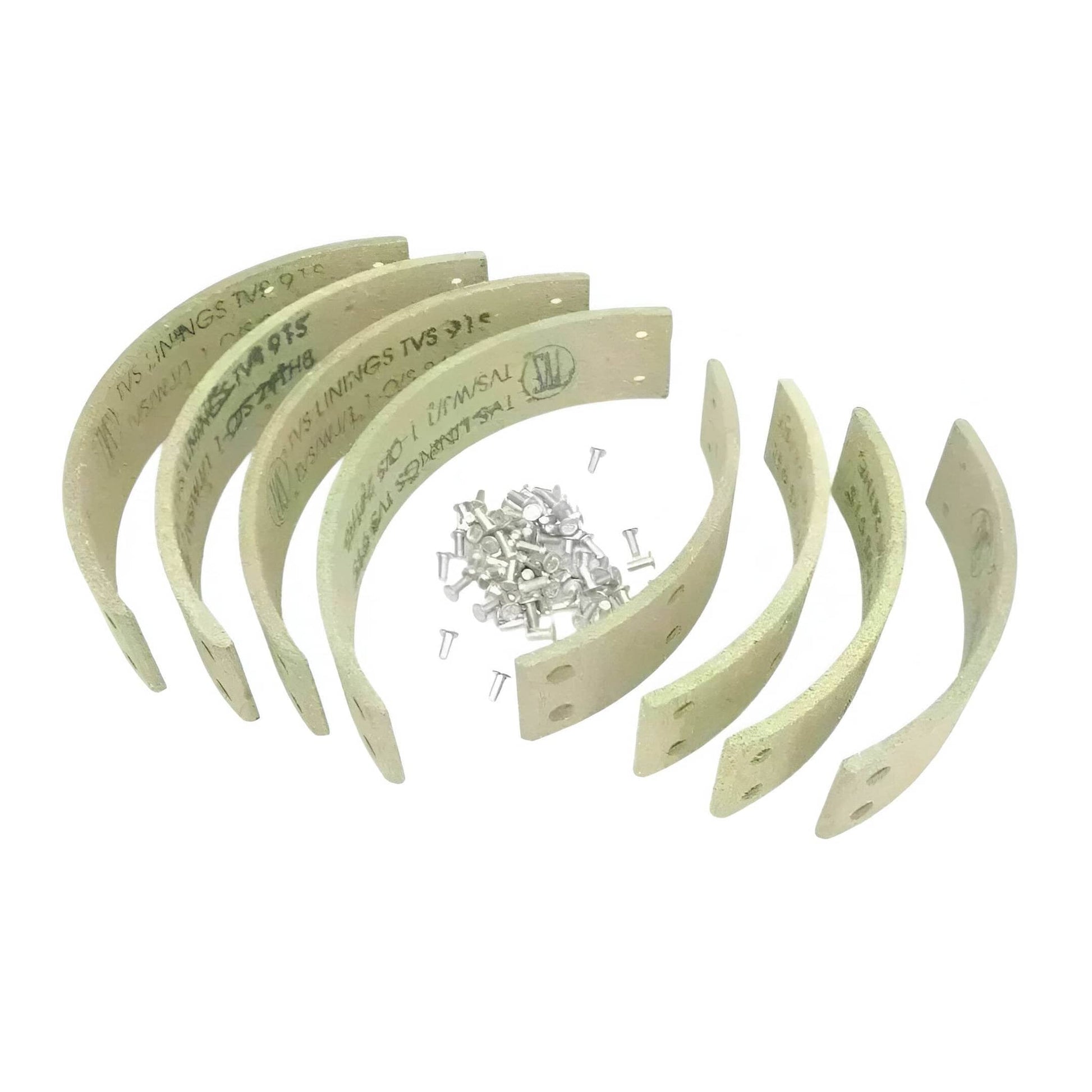 Willys Jeep brake shoe kit with eight brake shoes and installation hardware for optimal braking performance