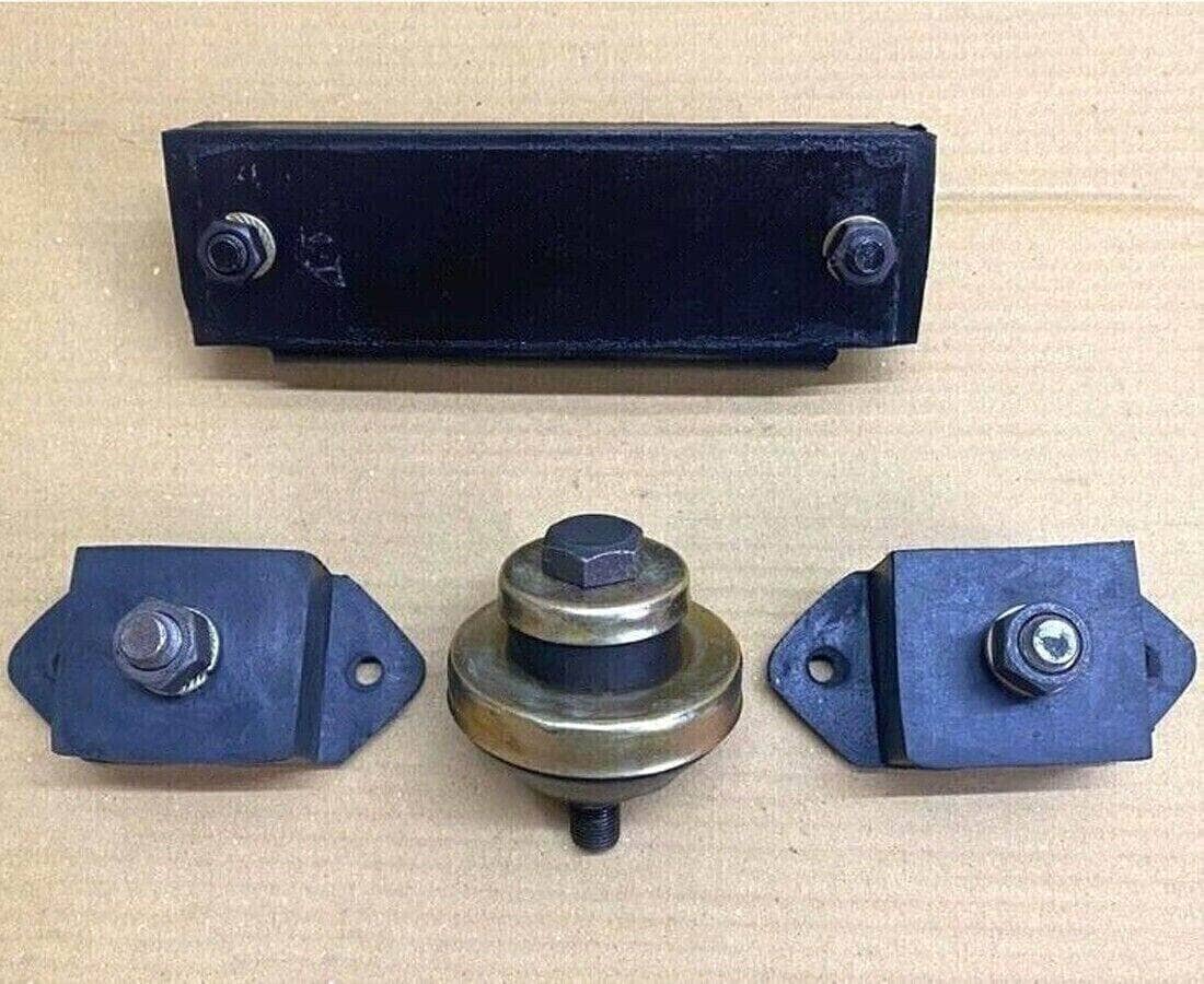 Willys Jeep engine mount kit with durable rubber mounts and a solid metal bracket