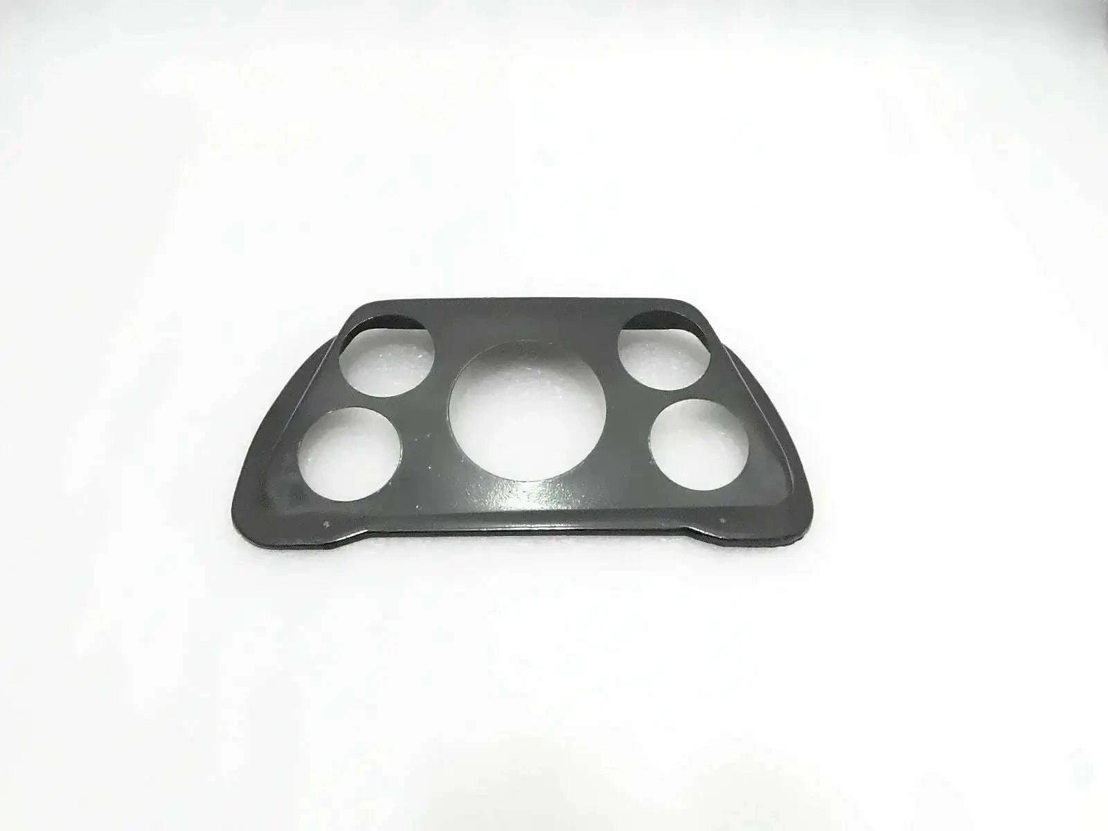 Black speedometer mounting plate with four mounting holes