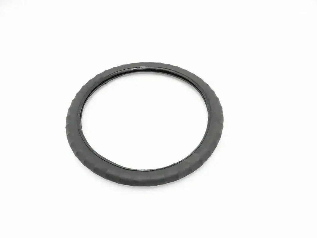 Rubber steering wheel cover, black, 15-inch