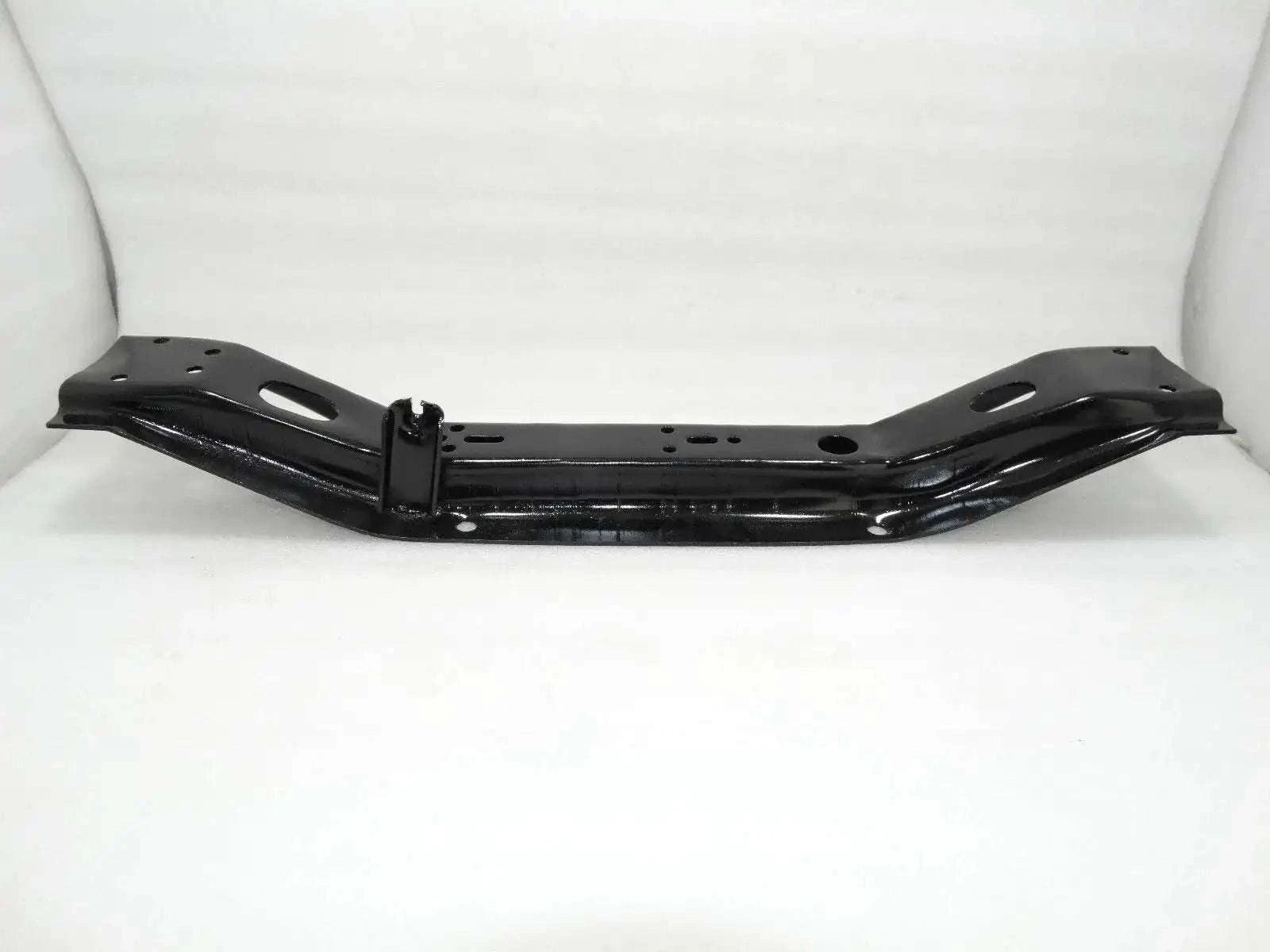 Willys Jeep transmission cross member, black metal cross bar with mounting holes