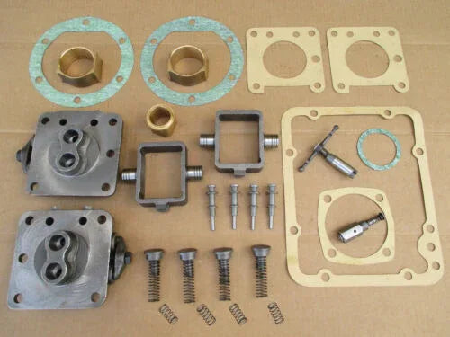 Hydraulic pump major repair kit with metal components and gaskets for maintenance use